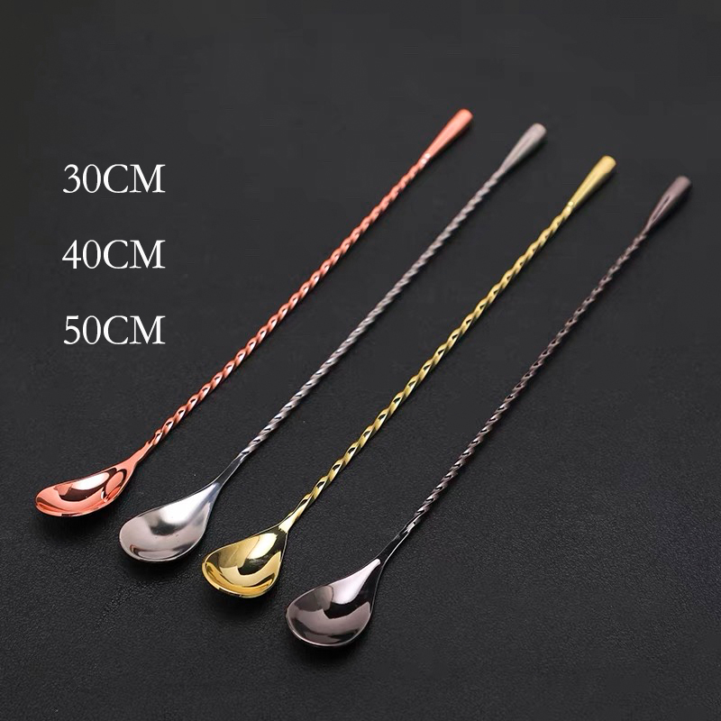 Bar Spoon Twisted - 30cm/40cm/50cm Łyżka koktajlowa w kształcie łzy