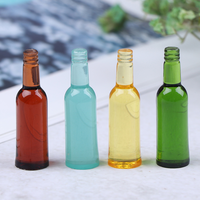 Wine Beer Bottle - 6 szt. Miniaturowe butelki piwa, wina