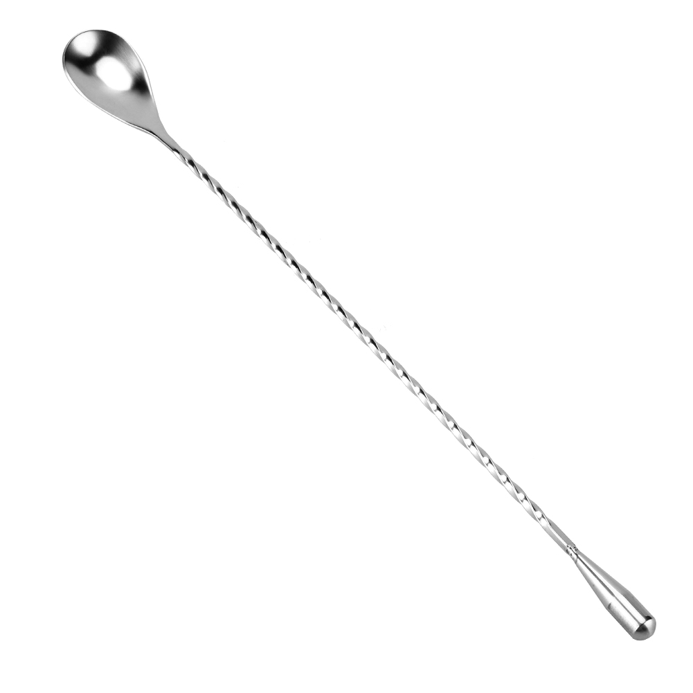 Bar Spoon Twisted - Długa łyżka do mieszania ze stali