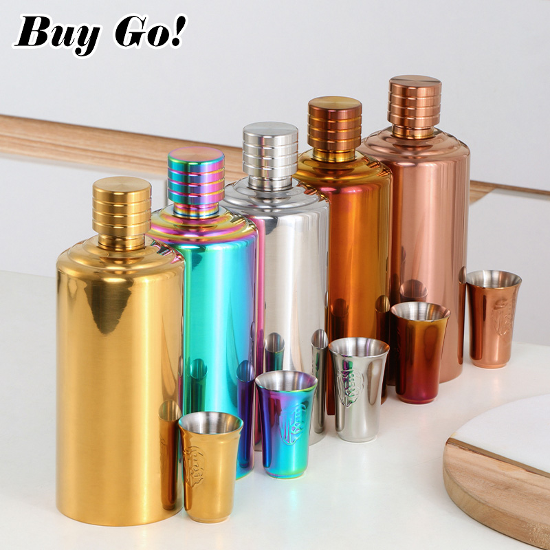 Wine Beer Cooler Direct - 1/2Pcs 500ml Butelka piwa ze stali