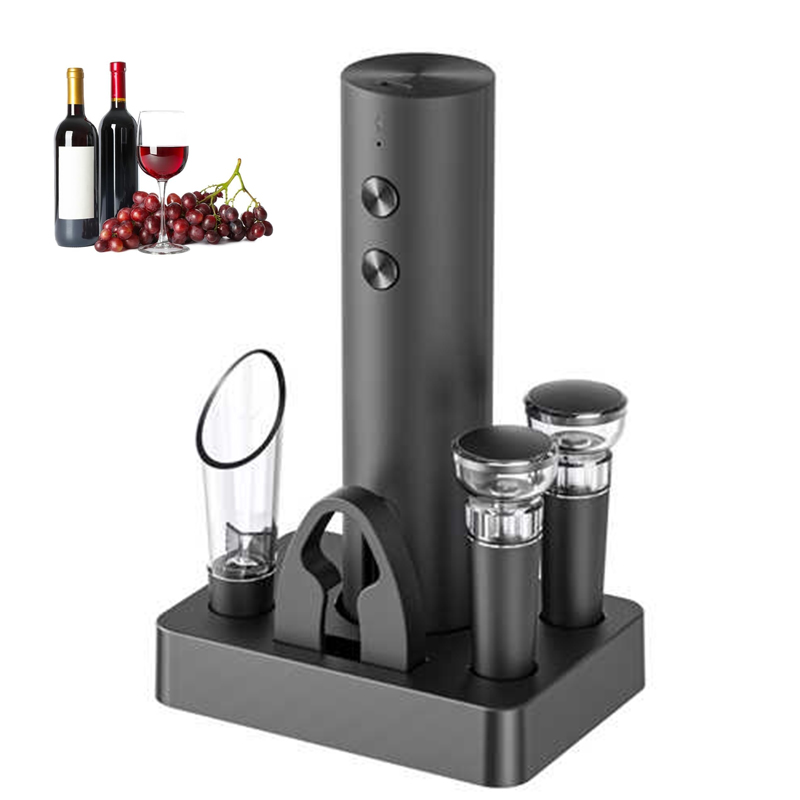 Wine Beer Bottle - Elektryczny otwieracz do wina - zestaw,