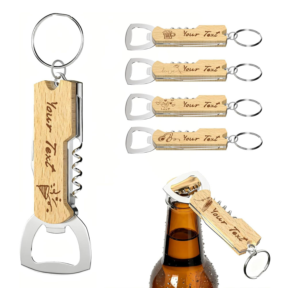 Wine Beer Bottle - Otwieracz do butelek z grawerowanym logo