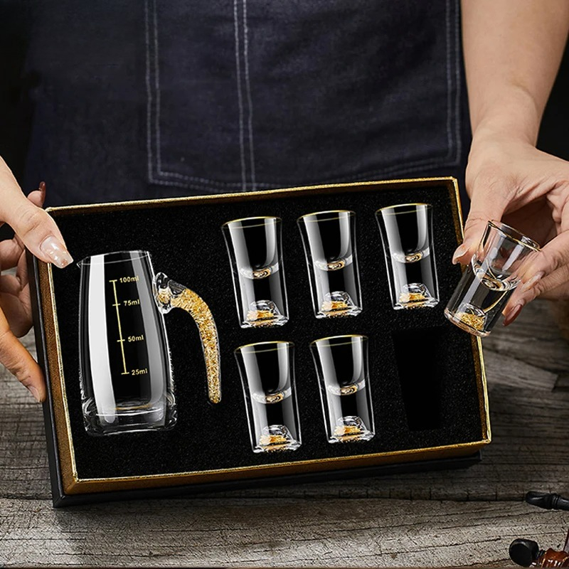 Wine Vodka Beer - Zestaw 2/7 szklanków z kryształowego szkła