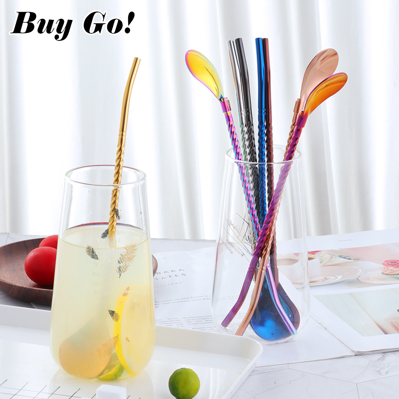 1PC długa duża skręcona łyżka  – Bar Spoon Twisted recenzja i cena