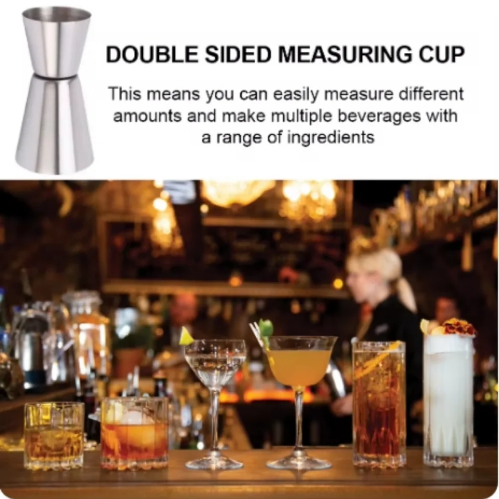 2 SZTUK 30/60 ml Shaker do win – Spirit Measure Jigger recenzja i cena