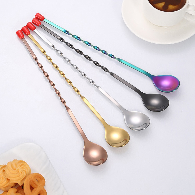 100 sztuk/partia skręcony wzór – Bar Spoon Twisted recenzja i cena