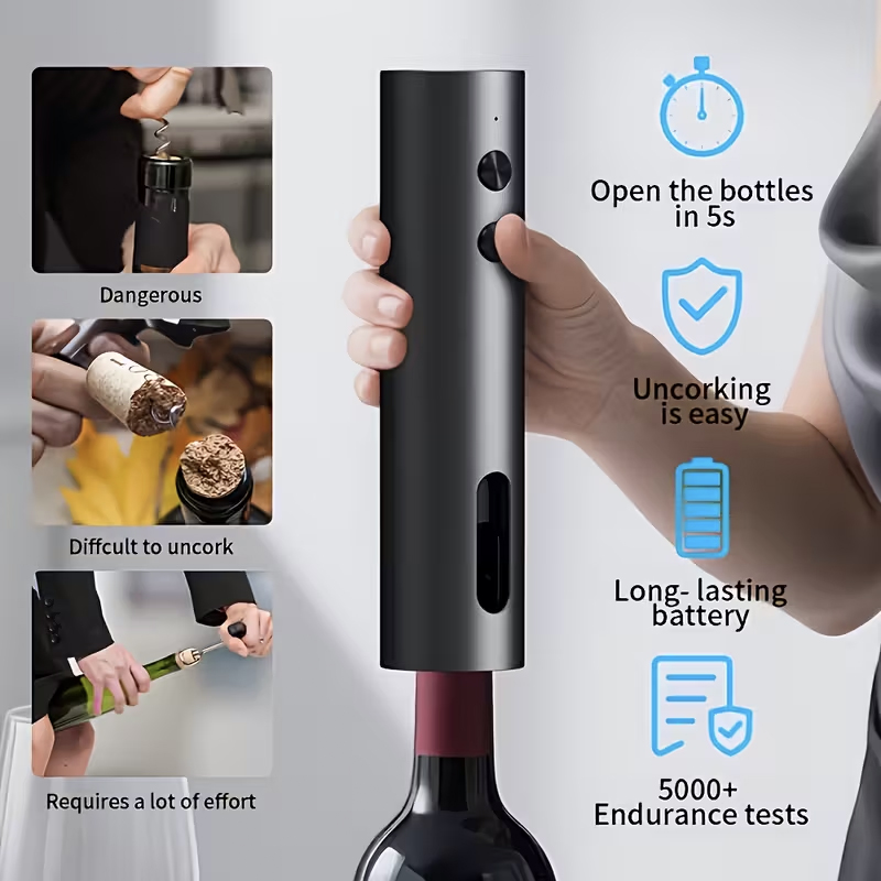 Elektryczny otwieracz do wina  – Wine Beer Bottle recenzja i cena