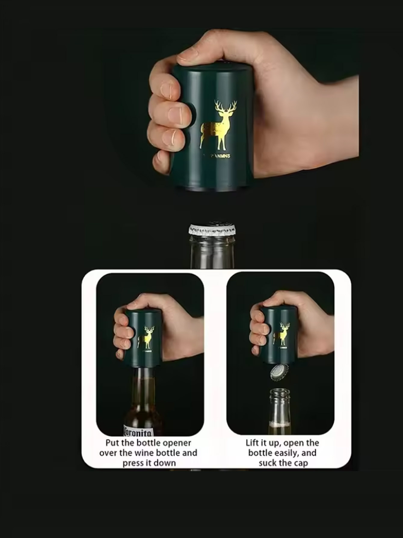 1 szt. Automatyczny otwieracz  – Wine Beer Bottle recenzja i cena