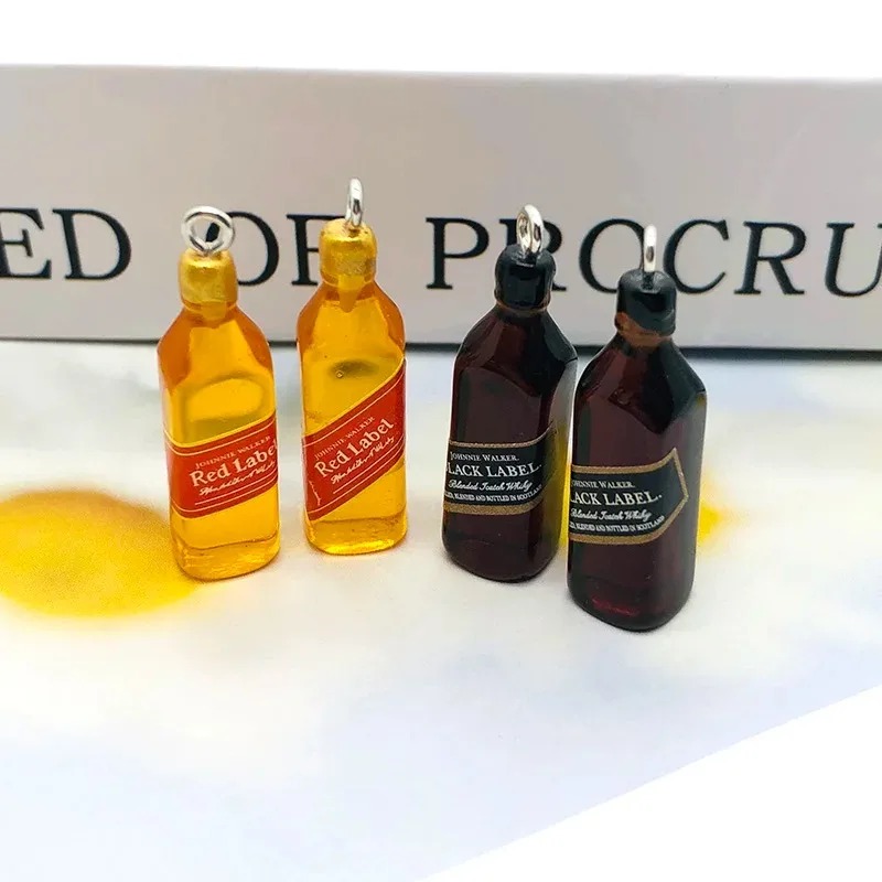 10 szt. Miniaturowe zawieszki  – Wine Beer Bottle recenzja i cena