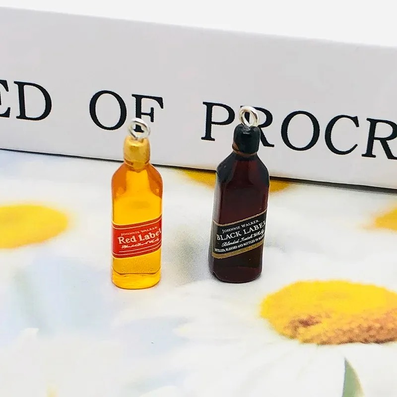 10 szt. Miniaturowe zawieszki  – Wine Beer Bottle recenzja i cena