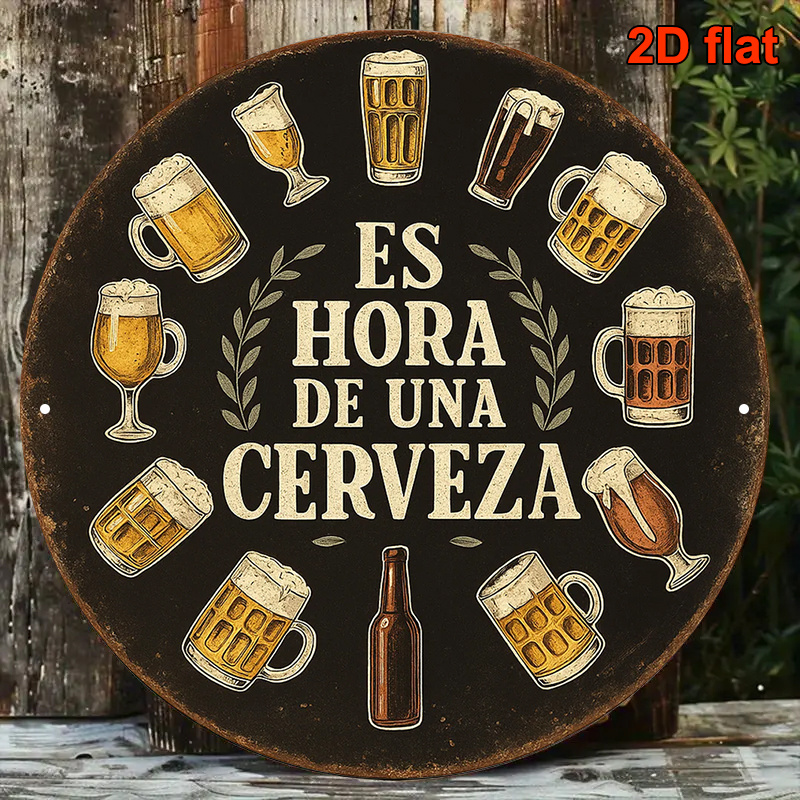 1 szt. Płaski, okrągły metalow – Wine Beer Garden recenzja i cena