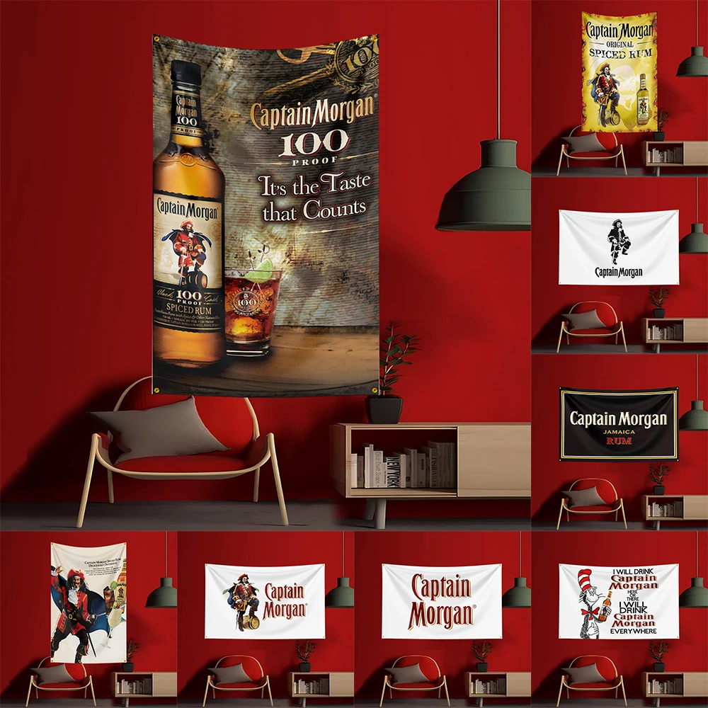 90X150CM C-Captain Morgans rum – Wine Beer Garden recenzja i cena